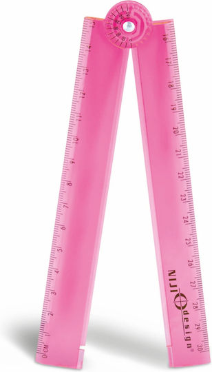Lebez Riglă Pliabilă Și Extensibilă Din Plastic Transparent – 15–30 Cm Pixuri Ballpoint 24 Buc (Diverse Culori)