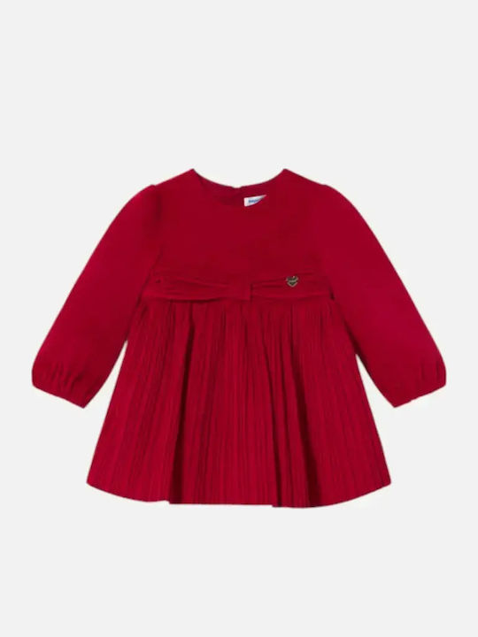 Mädchenkleid Samt Rote