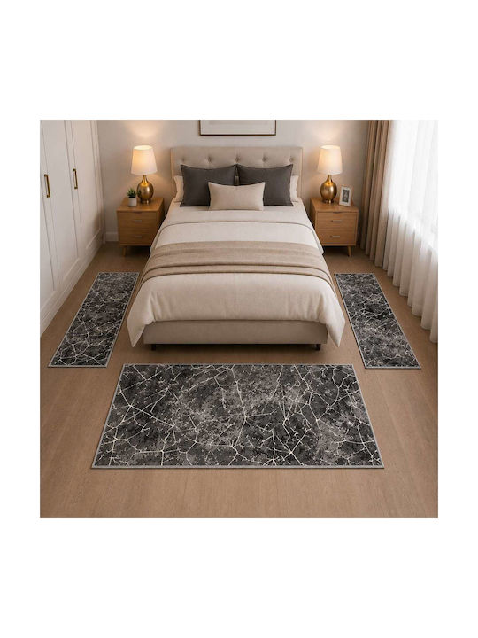 Emporio Collection Modern Schlafzimmer-Teppichsets Samt JHZ-8510-SET 3 Stück