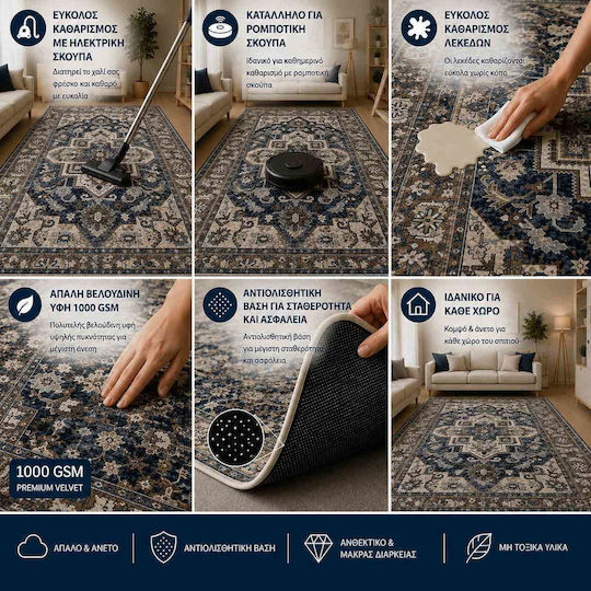 Modern Bedroom Rug Sets Velvet JHZ-8239-SET 3 Pieces
