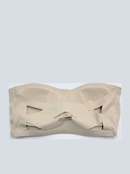 Beige Athletic Bra