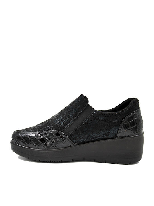 Anatomic Women's Leather Black Slip-Ons
