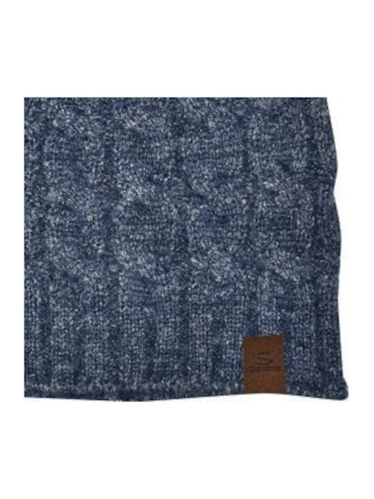 Pom Pom Beanie Căciulă Tricotată Pentru Femei Albastră