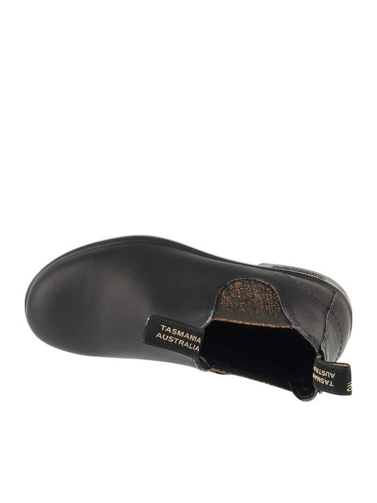 Leder Herrenstiefel Schwarz Chelsea Stiefel