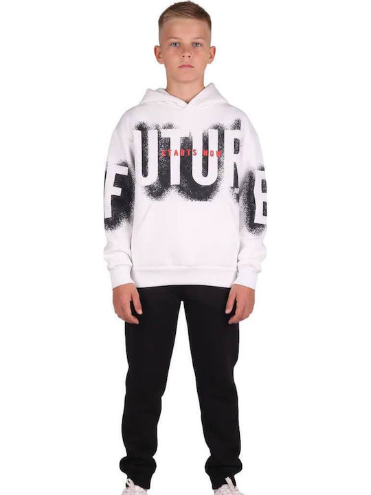 Kids Sweatpants Set White