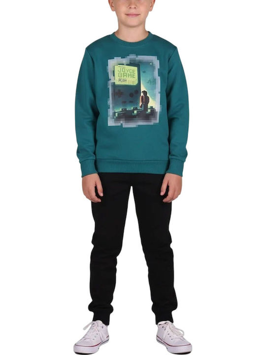 Kids Sweatpants Set Petrol Blue