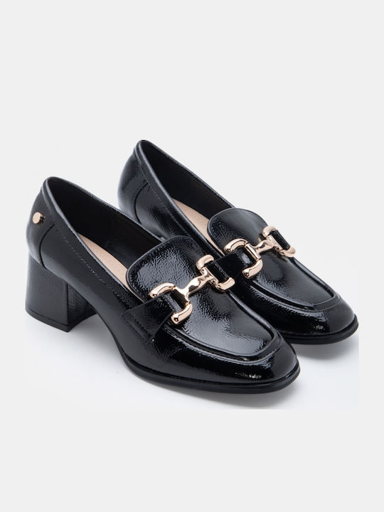 Pointed Toe Heels with Medium Black Heel