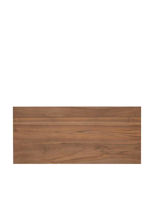 Solid Wood Desk Natural 100x45x75cm