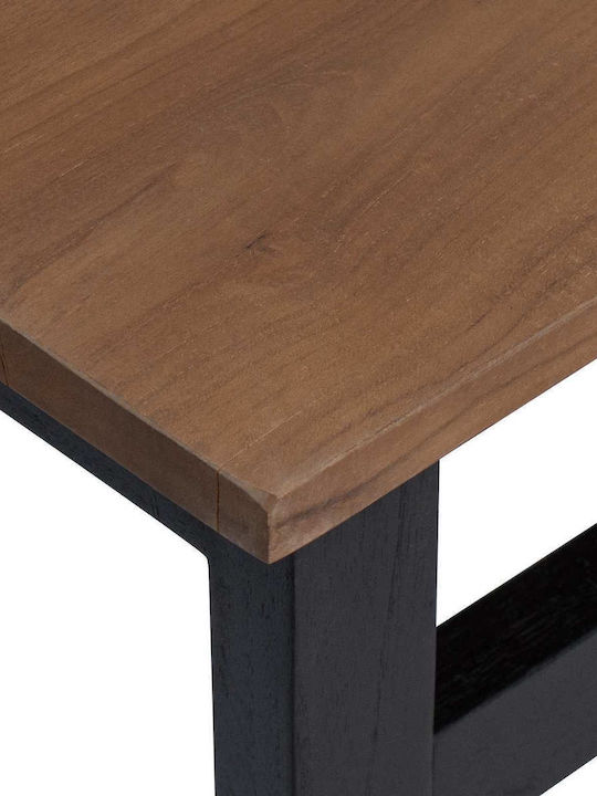 Solid Wood Desk Natural 100x45x75cm