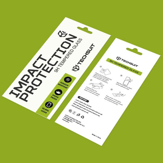 Techsuit 0.33mm Full Glue Full Face Tempered Glass (Realme P4x 4g / P4 Lite 4g)