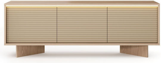 TV-Ständer Bodenstehend mit LED-Beleuchtung Natürliche 154x54x40cm TV-Ständer Bodenstehend mit LED-Beleuchtung Natürliche 154x54x40cm