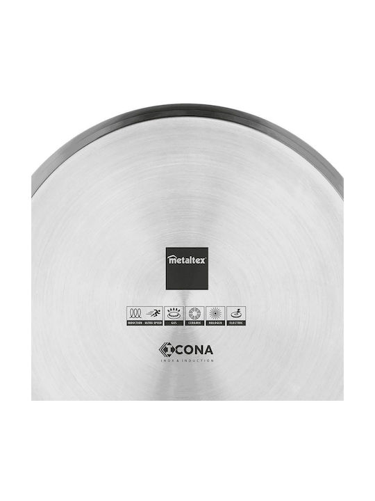 Metaltex Icona Deep Stainless Steel Pot 3.7lt / 10cm