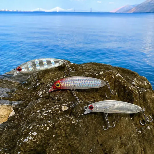 Soul Lures Ghostler Micro Lipless 50s Artificial Bait Minnow Fluorescent Liquid Prism UV