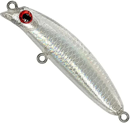 Soul Lures Ghostler Micro Lipless 50s Τεχνητό Δόλωμα Ψαράκι (Minnow) Φωσφοριζέ 02 - Inferno Flash