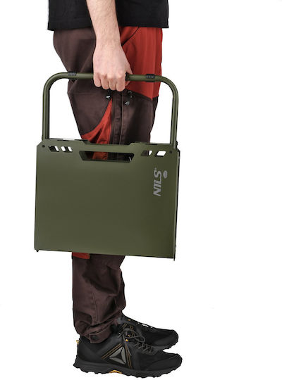 Foldable Green Table for Small Outdoor Spaces 57.5x36x40cm