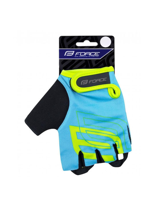 Force Half Finger Cycling Gloves Adults Blue