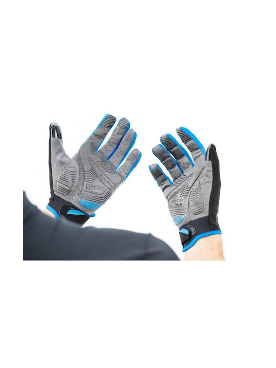 CUBE X Natural Fit Voller Finger Fahrradhandschuhe mit Gel Gray