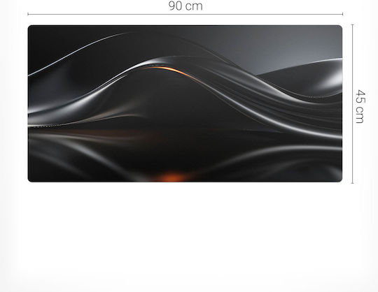 Vinyl Protective Desk Pad Companies Offices Wavy Reflections 90x45 Cm