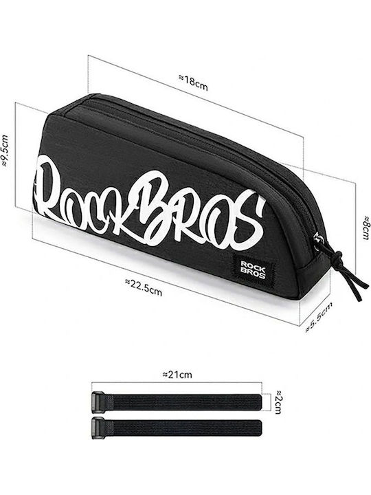 Rockbros Τσαντάκι Σκελετού Ποδηλάτου 0.8lt Μαύρο
