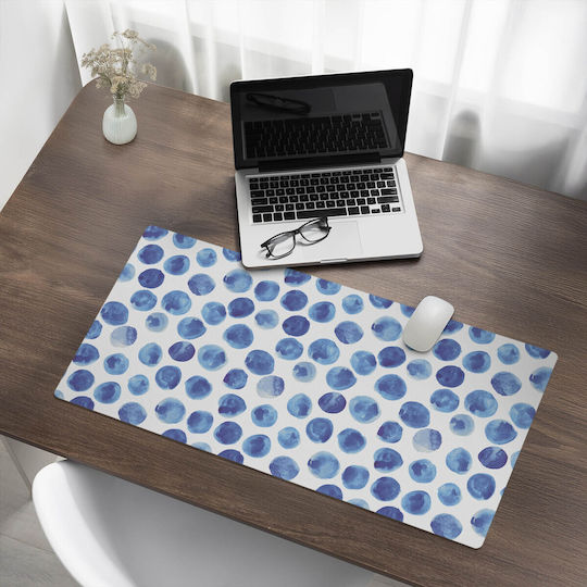 Perna Protectoare Din Vinil Pentru Spațiul De Lucru Cu Puncte Acuarelă 90x45 Cm