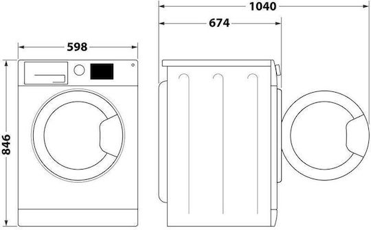 Whirlpool WP A9X WBS EE Wäschetrockner 9kg mit Wärmepumpe