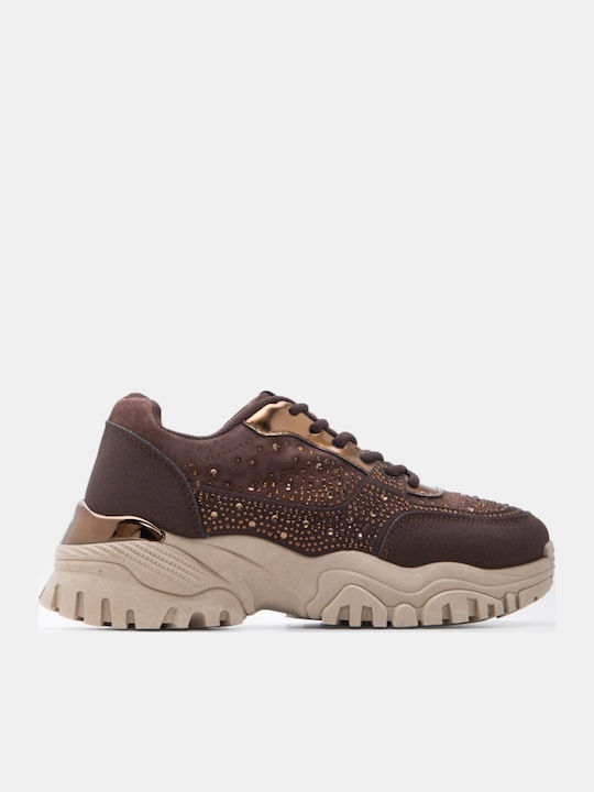 Women's Flatforms Sneakers Dark Brown
