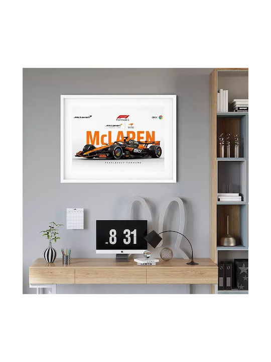 Poster Formula1 Mclaren Mastercard F1 Team F066 21cm X 30cm Premium Black Wooden Frame