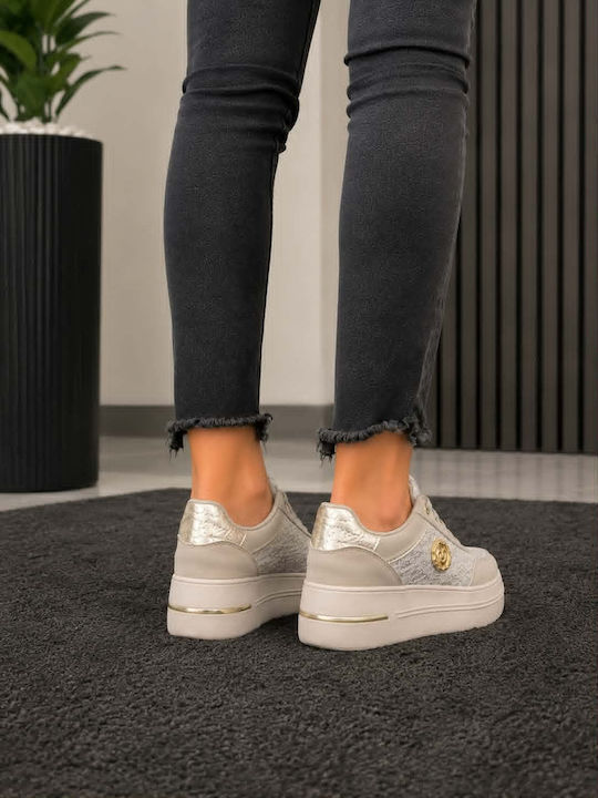 Women's Flatforms Pink Sneakers