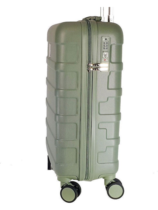 Beverly Hills Polo Club Cabin Hard Green Travel Suitcase Height 55cm
