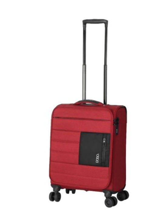 Polo Athens Medium Fabric Suitcase Red Height 57cm Polo Athens Medium Fabric Suitcase Red Height 57cm