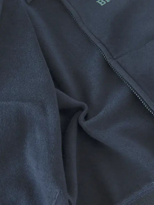 Kinder-Sweatshirt Strickjacke mit Kapuze Blau