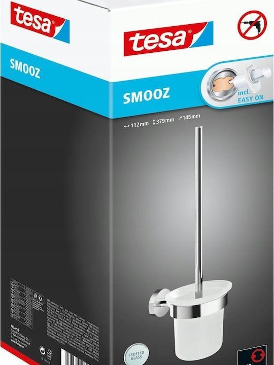 Tesa Glass Toilet Brush Silver