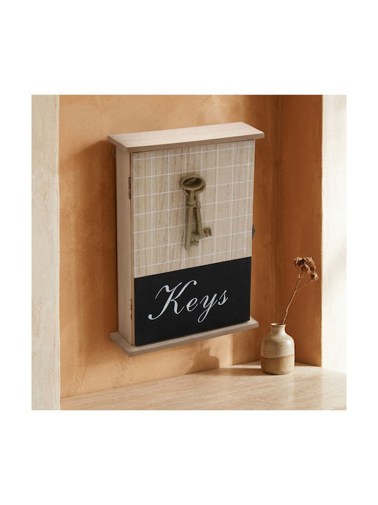 Keskor Wall Key Box Wooden 18x6x25cm