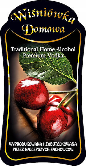 Decorated Bottle Wave 500ml Home Cherry Vodka