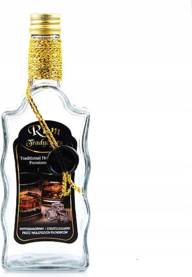 Sticlă Decorată Val 500ml Românesc Rom 0.5l