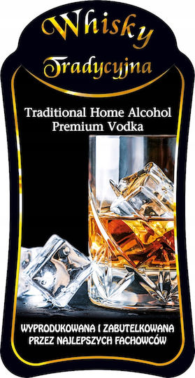 Sticlă Decorată Val 500ml Tradițional Whisky