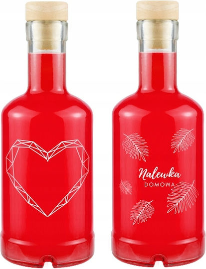 Бутилка Tadek 250ml Печат Домашен Ликьор Сърце