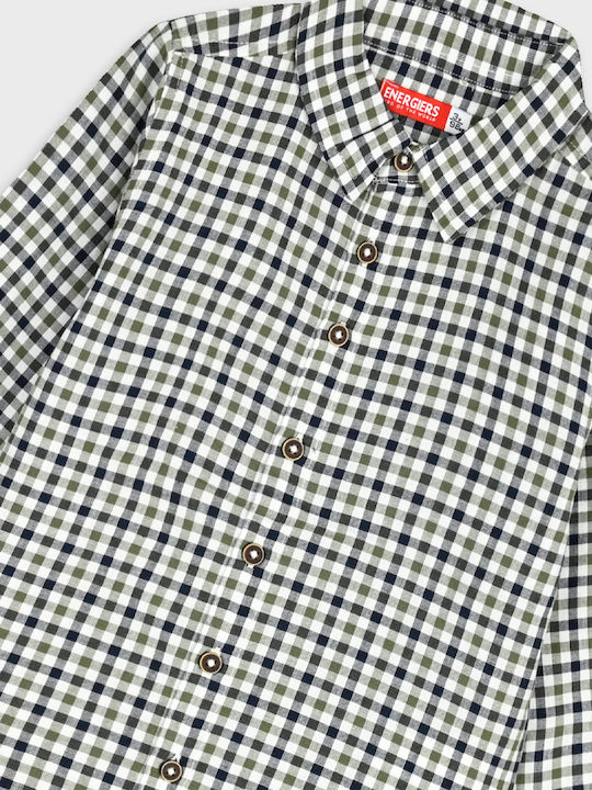 Kids Checked Short-sleeved Multicolour Shirt