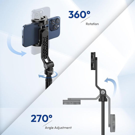 Selfie Stick Tripod 1.44m Magsafe Magnet Phone Smartphone + Remote Tt88 Black