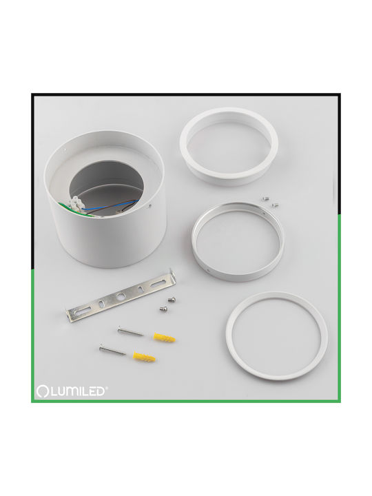 Spot De Perete Cu Halogen Spot Tube Mobil Gu10 Ar111 Rotund Alb 100mm Iluminat Telefonic