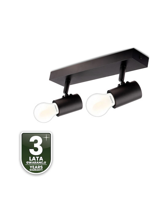 Decken- und Wandleuchte Spot Tuba Reflex Halogen 2x E27 Glas Lumiled