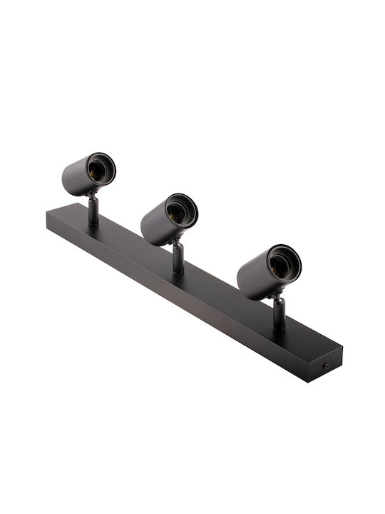Decken- und Wandleuchte Spot Tuba Reflex Halogen 3x E27 Glas Lumiled