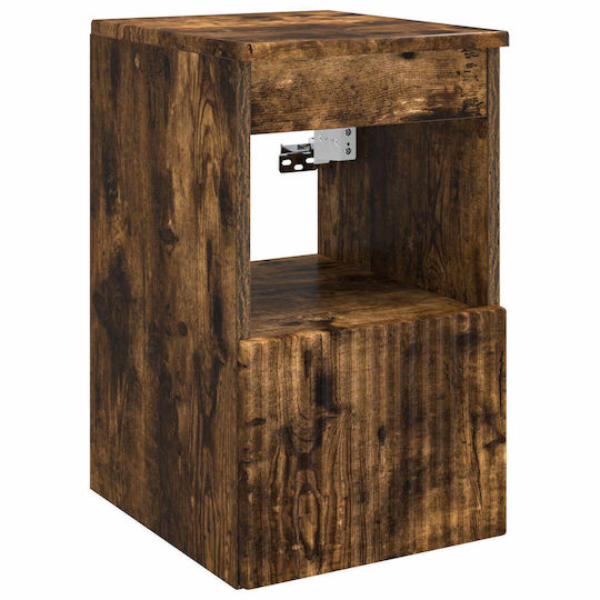 vidaXL Badezimmer Waschtisch-Einheit M53xB35xH63cm Rauchholz Eiche