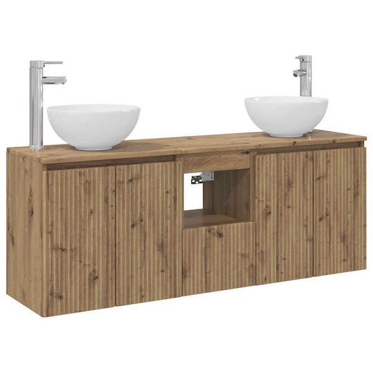 vidaXL Bathroom Vanity Unit without Sink 49.5xD35xH63cm Oak