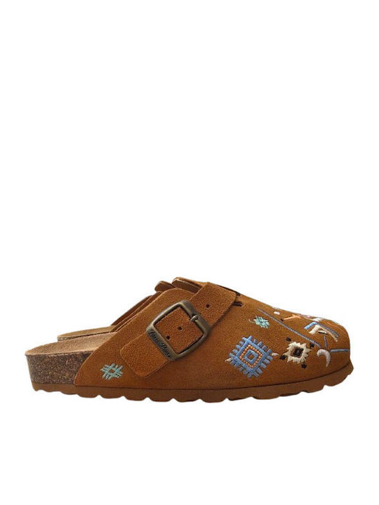Wildleder Damen Hausschuhe Braune
