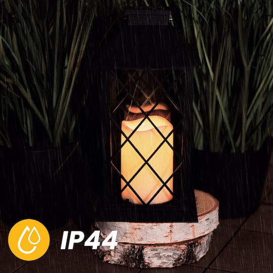 Lirio 2 Lampă Solară de Grădină IP44 LED Statuie Lanternă Suspendată Neagră Lanternă Lumiled