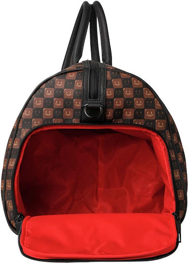 Sprayground Sharks In Paris Grin And Grind Sack Voyage Brown Artificial Leather M50xW25xH27cm