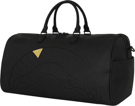 Sprayground Gold Fang Sack Voyage Black from Artificial Leather M50xW25xH27cm
