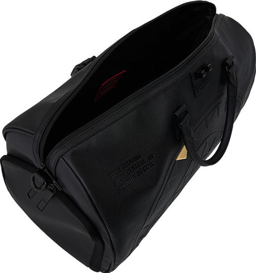 Sprayground Gold Fang Sack Voyage Black from Artificial Leather M50xW25xH27cm