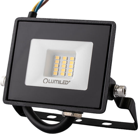 LED Flutlichter Zuna2 10w 900lm 6500k Ip65 Schwarzer phosphorischer